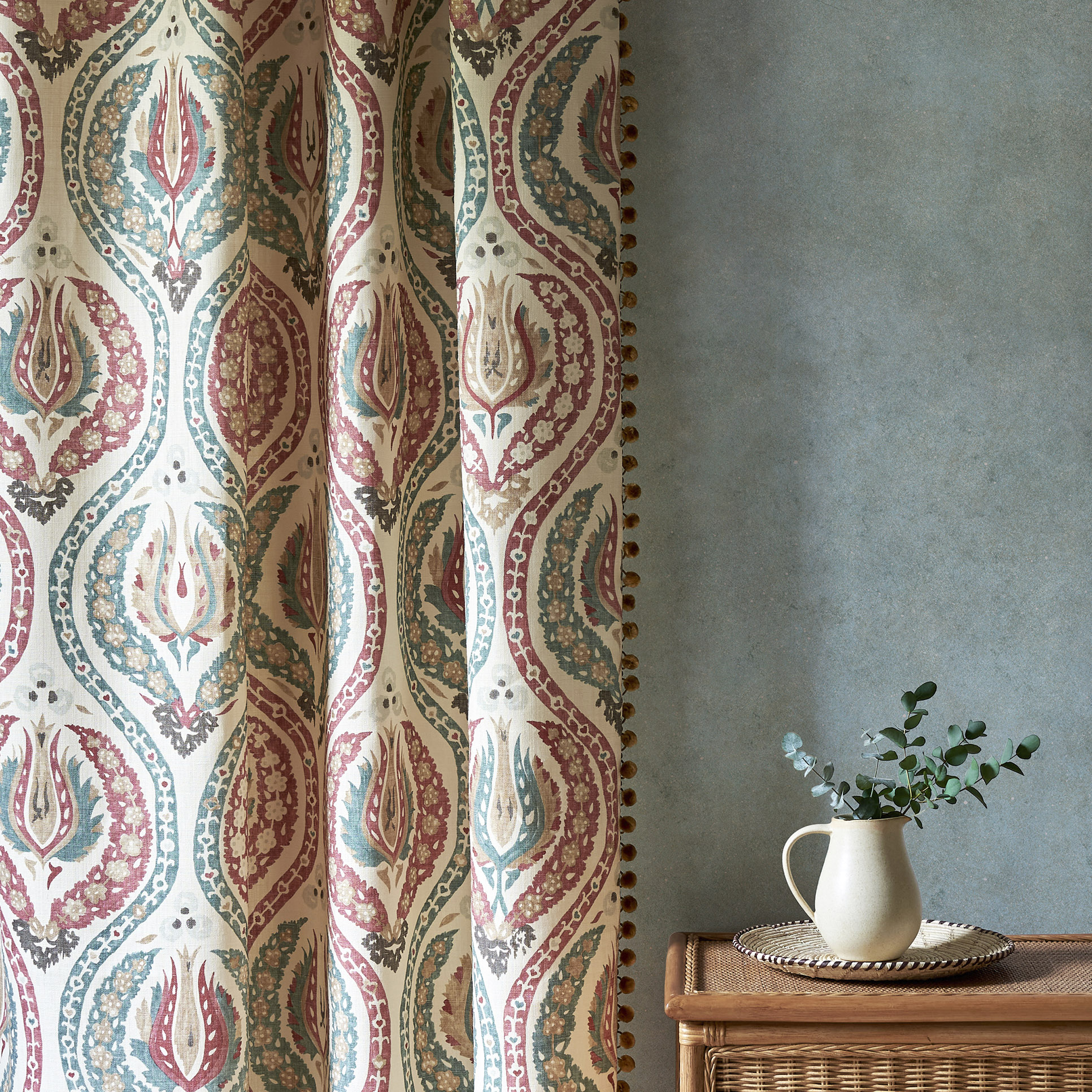 benaki design curtain in room by lewis and wood